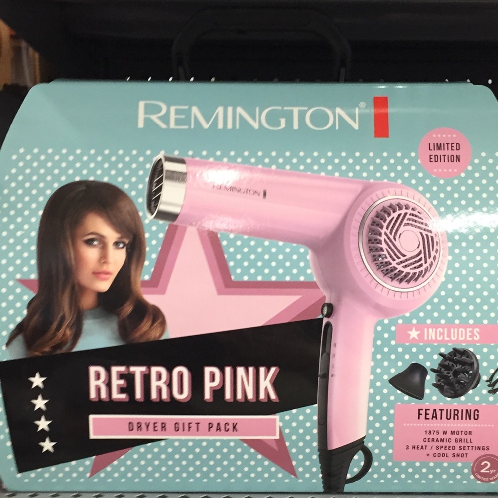 Remington Pink Retro Hair Blow Dryer
